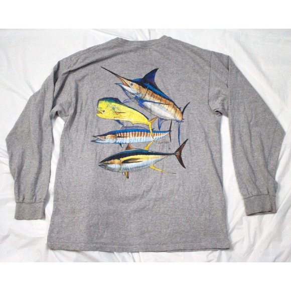 Guy Harvey Other - Guy Harvey Original Mens Long Sleeve Graphic Shirt